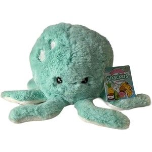 Squishable Snackers Mint Octopus Plush Snugglemi Stuffed Animal 5-6” NWT